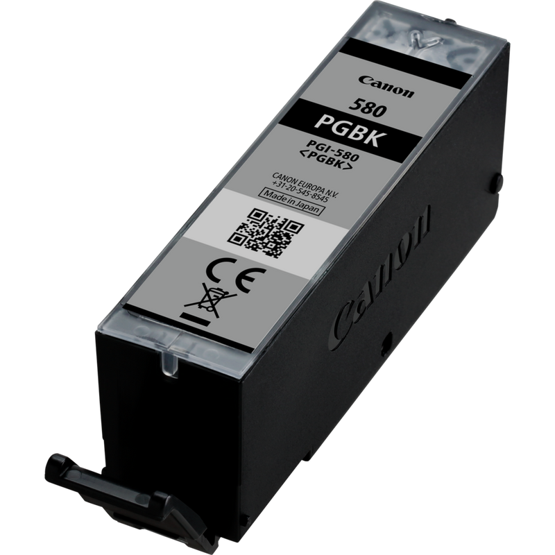 Canon PGI-580BK/CLI-581 BK/C/M/Y Pigment + Ink Cartridge Multi Pack Product Front view pigment black cartridge