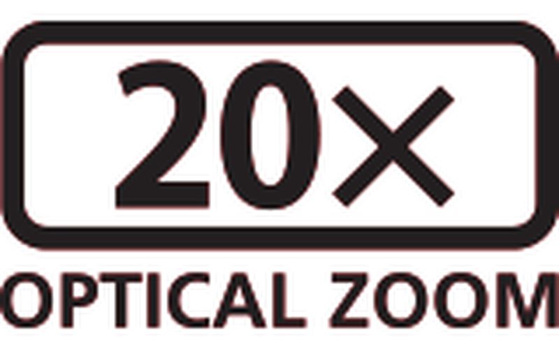 icône de zoom optique 20x