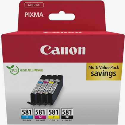  PGI-580 CLI-581 Ink Cartridges, High Yield 1200 Pages