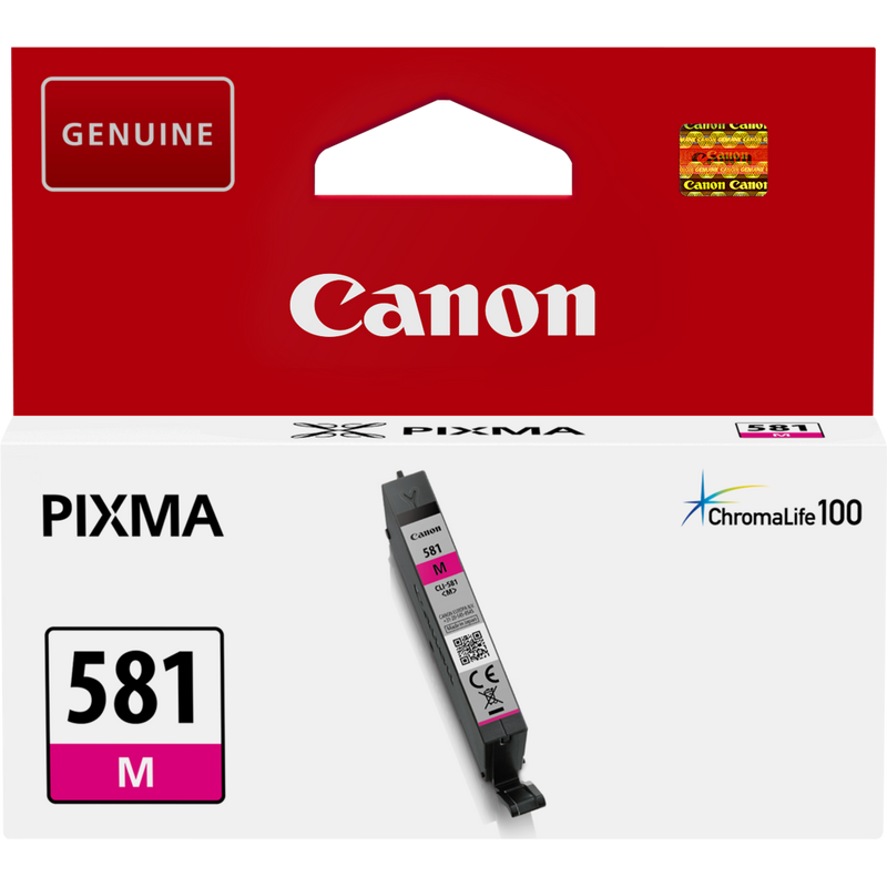 Canon CLI-581M Magenta Ink Cartridge Product Front View