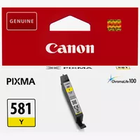 Canon CLI-581Y Yellow Ink Cartridge Product Front View