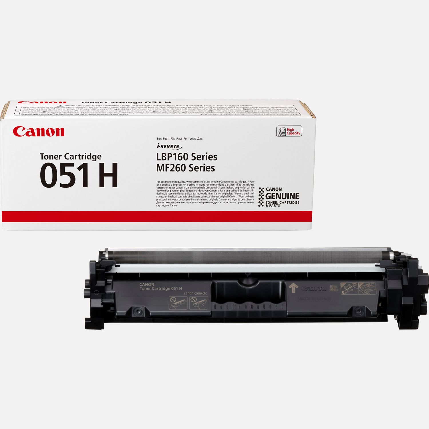 Cartouche de toner haut rendement Canon 051H, noir