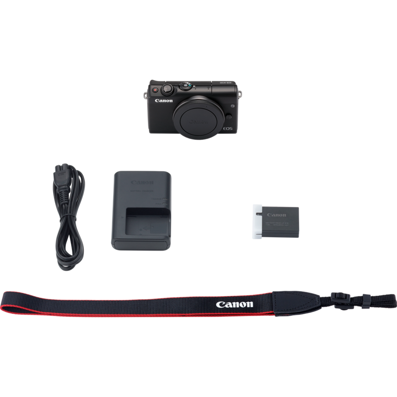 Canon EOS M100 Body - Black Produkt Innholdet i esken