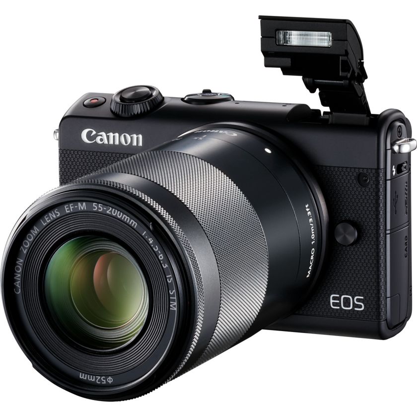 Buy Canon EOS M100 Black + EF-M 15-45mm IS STM Lens Black + EF-M 