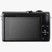 Canon EOS M100 negra + objetivo EF-M 15-45mm f/3.5-6.3 IS STM negro Producto Vista posterior