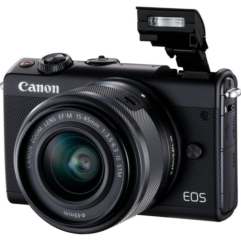 Canon EOS M100 Black EF-M 15-45mm IS STM Lens Black