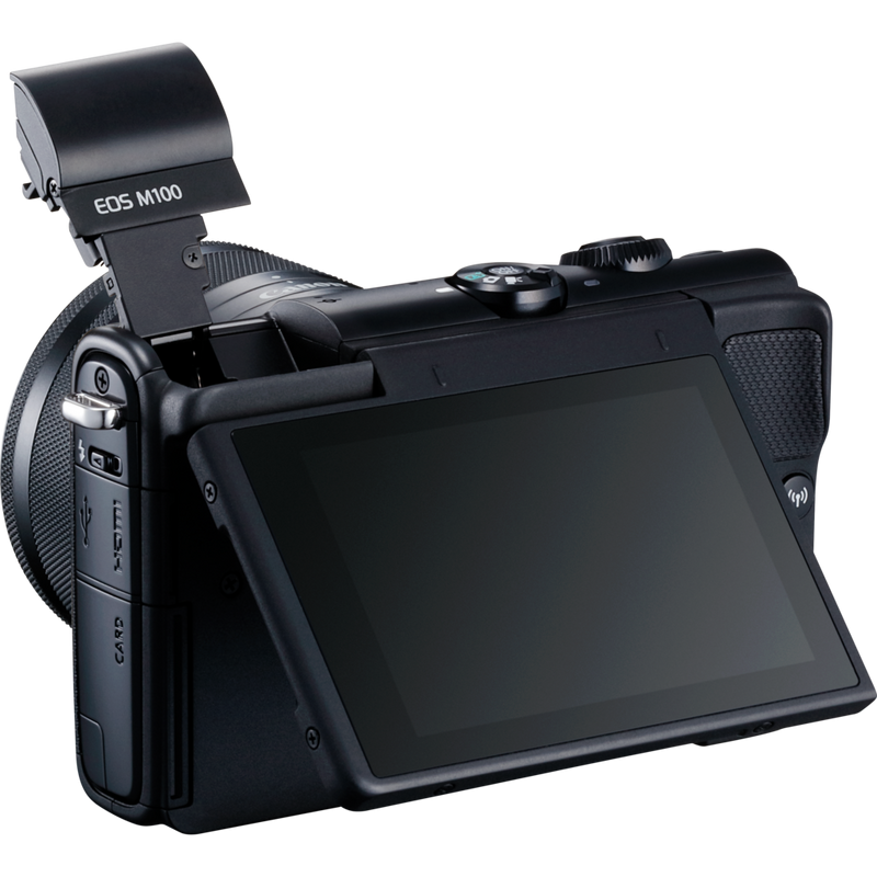 Buy Canon EOS M100 Black EF-M 15-45mm IS STM Lens