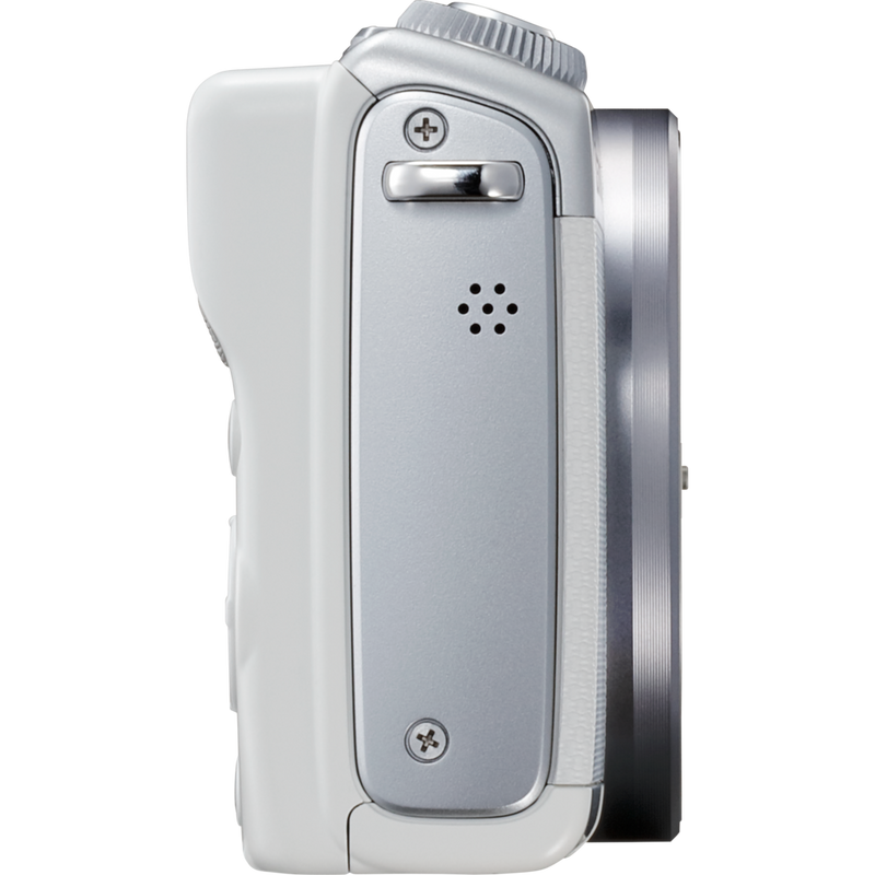 Canon EOS M100 con cuerpo blanco Producto Vista derecha