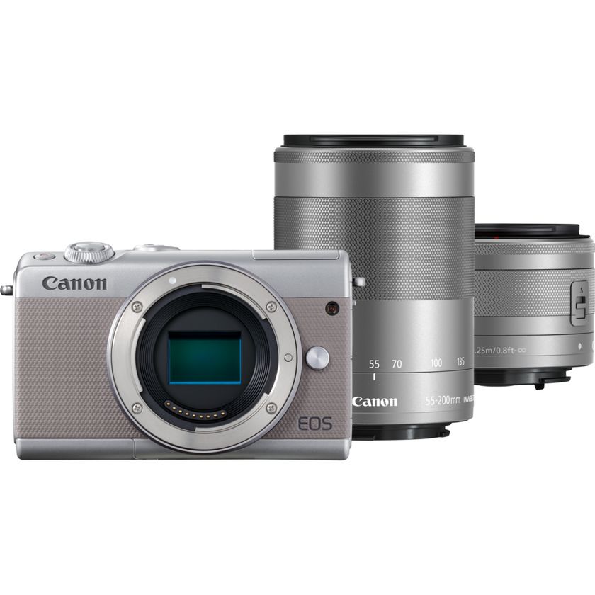 Buy Canon EOS M100 Grey + EF-M 15-45mm IS STM Lens Silver + EF-M 