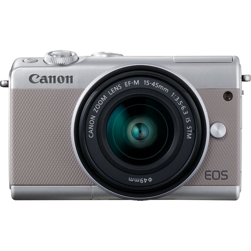 Buy Canon EOS M100 Grau + EF-M 15-45mm f/3.5-6.3 IS STM Objektiv Silber in  Abgesetzt — Canon Schweiz Shop