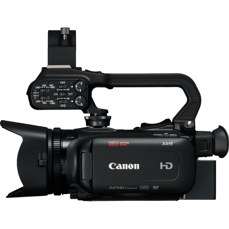 Canon XA15 videokamera Produkt Vy från vänster sida