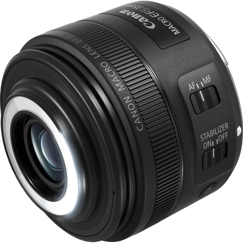 Objectif Canon EF-S 35mm f/2.8 Macro IS STM Produits Vue de droite