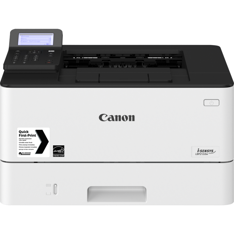 Canon i-SENSYS LBP212dw Mono Laser Printer – Grey Product Top Front View