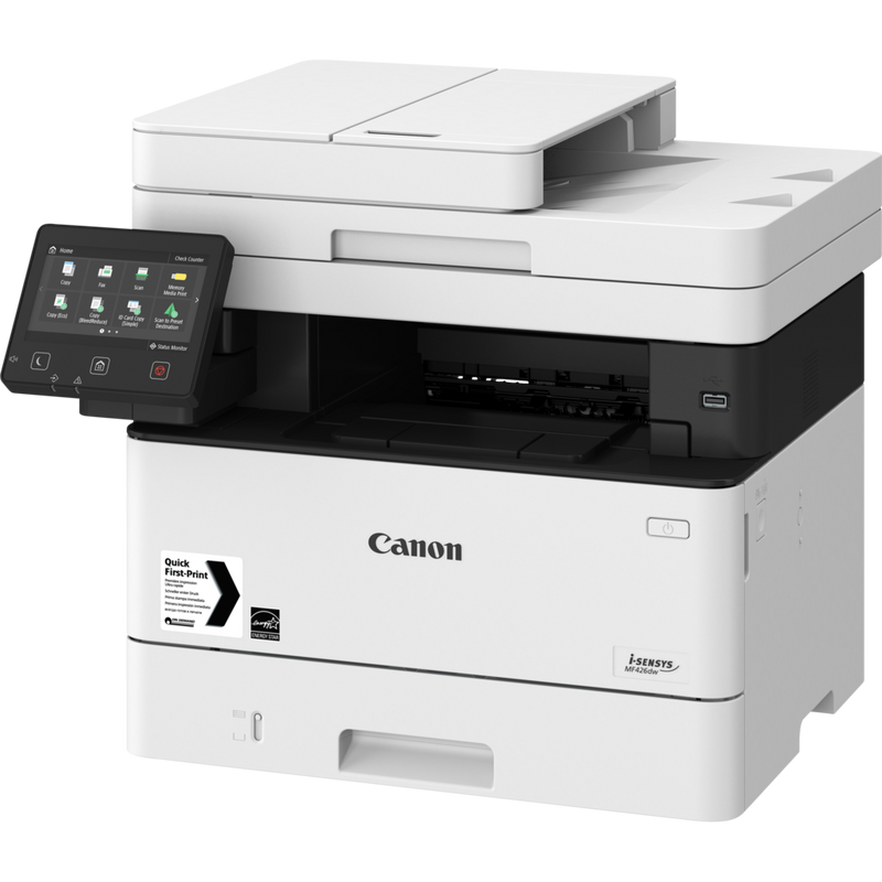 Canon i-SENSYS MF426dw All-in-One zwart-witlaserprinter - Grijs Product Rechteraanzicht van boven