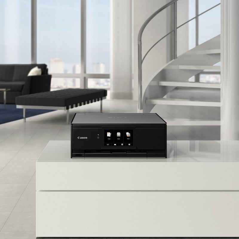 Canon PIXMA TS9140 - Dark Grey Kept On A Table In a Hall