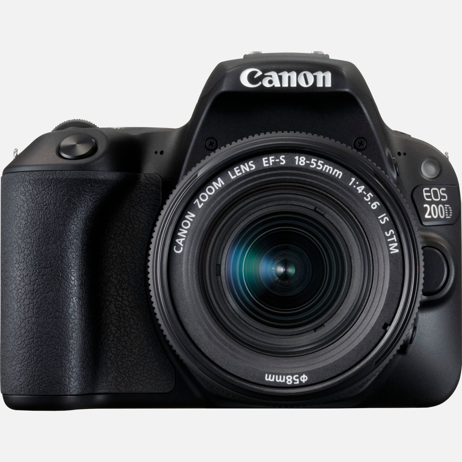 Canon Appareil photo reflex EOS 200D noir + objectif EF-S 18-55mm f/4-5.6 IS STM noir