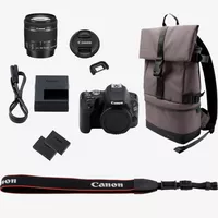 Canon EOS 200D negra + objetivo 18-55 mm f/4-5,6 IS STM negro + bolsa BP13 + batería LP-E17 Producto Contenido del embalaje