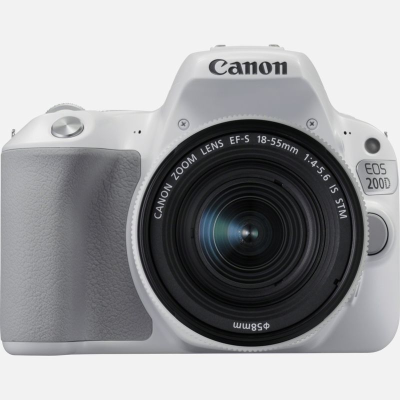 Buy Canon EOS 200D White + EF-S f/4-5.6 IS STM Lens Silver in Discontinued — Canon UAE Store