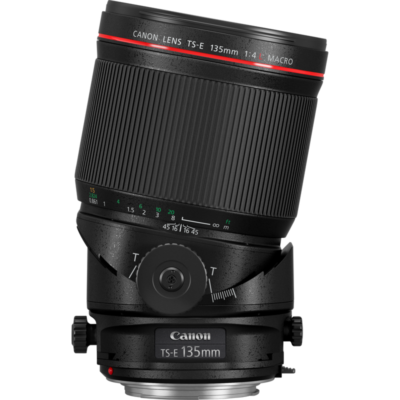 Objectif Canon TS-E 135mm f/4L MACRO Produits Vue avant inclinée vers la droite