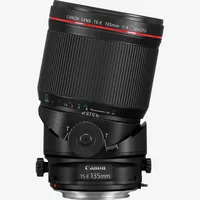 Canon TS-E 135mm f/4L MACRO Lens Product Front View tilted towards right
