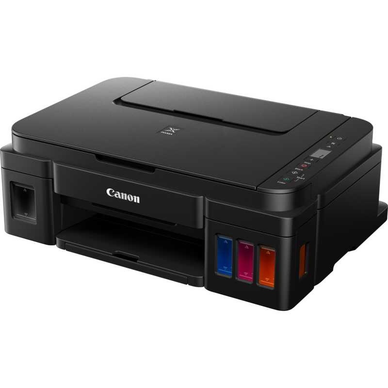 Canon PIXMA G2411 printer + Extra Black Ink Product Front Slant View
