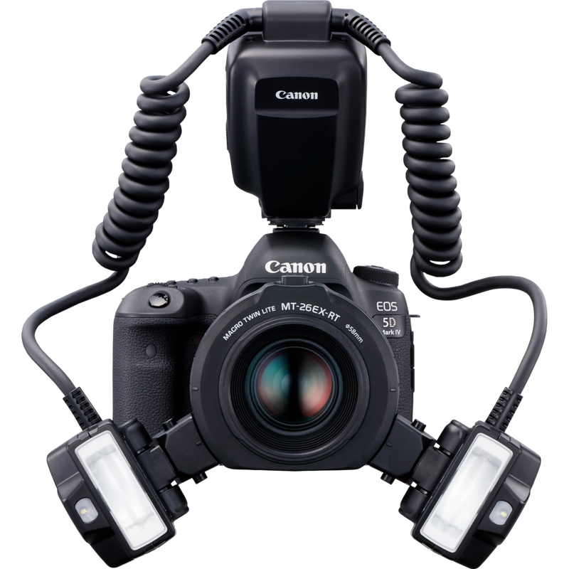 Canon MT-26EX-RT Macro Twin Lite Flash Product on a camera