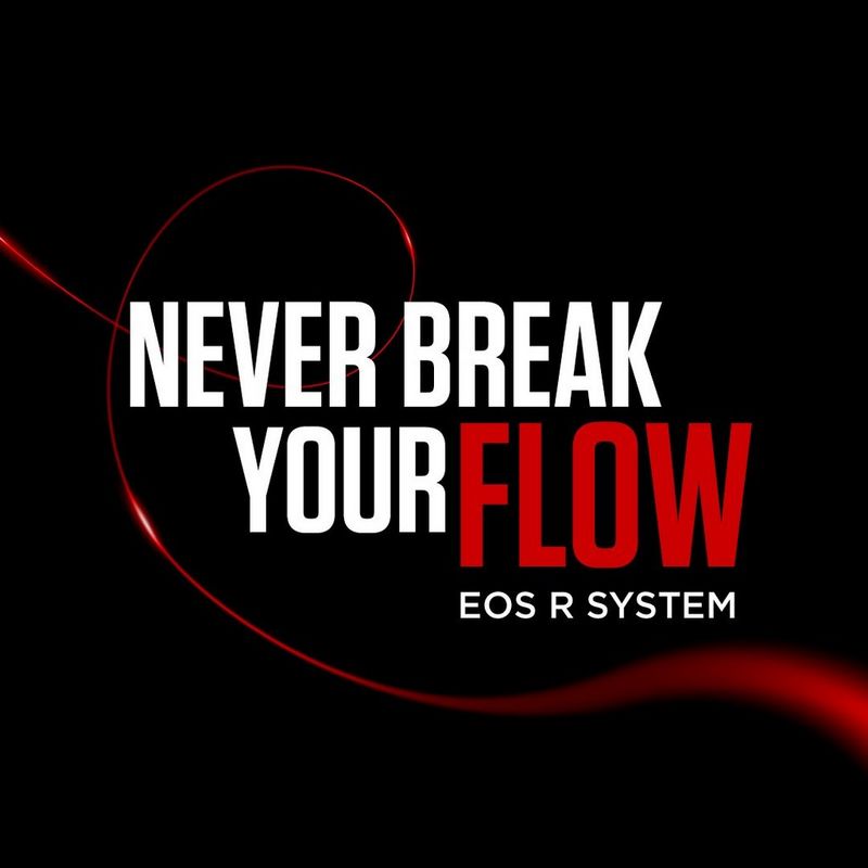 The Never Break Your Flow EOS R System logo.
