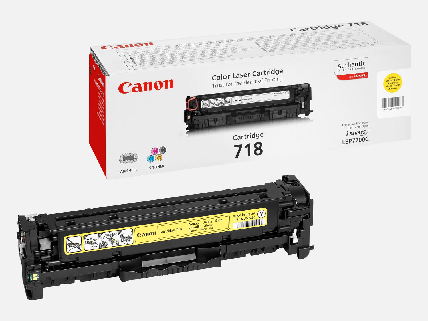 Cartouche toner jaune Canon 718Y