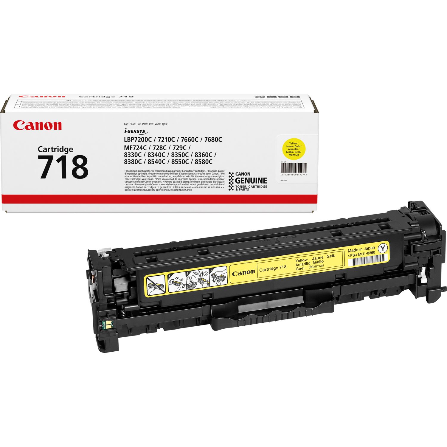 Canon 718Y Yellow Toner Cartridge — Canon UK Store