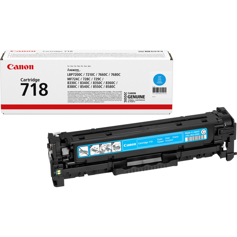 

Canon 718C Cyan Toner Cartridge