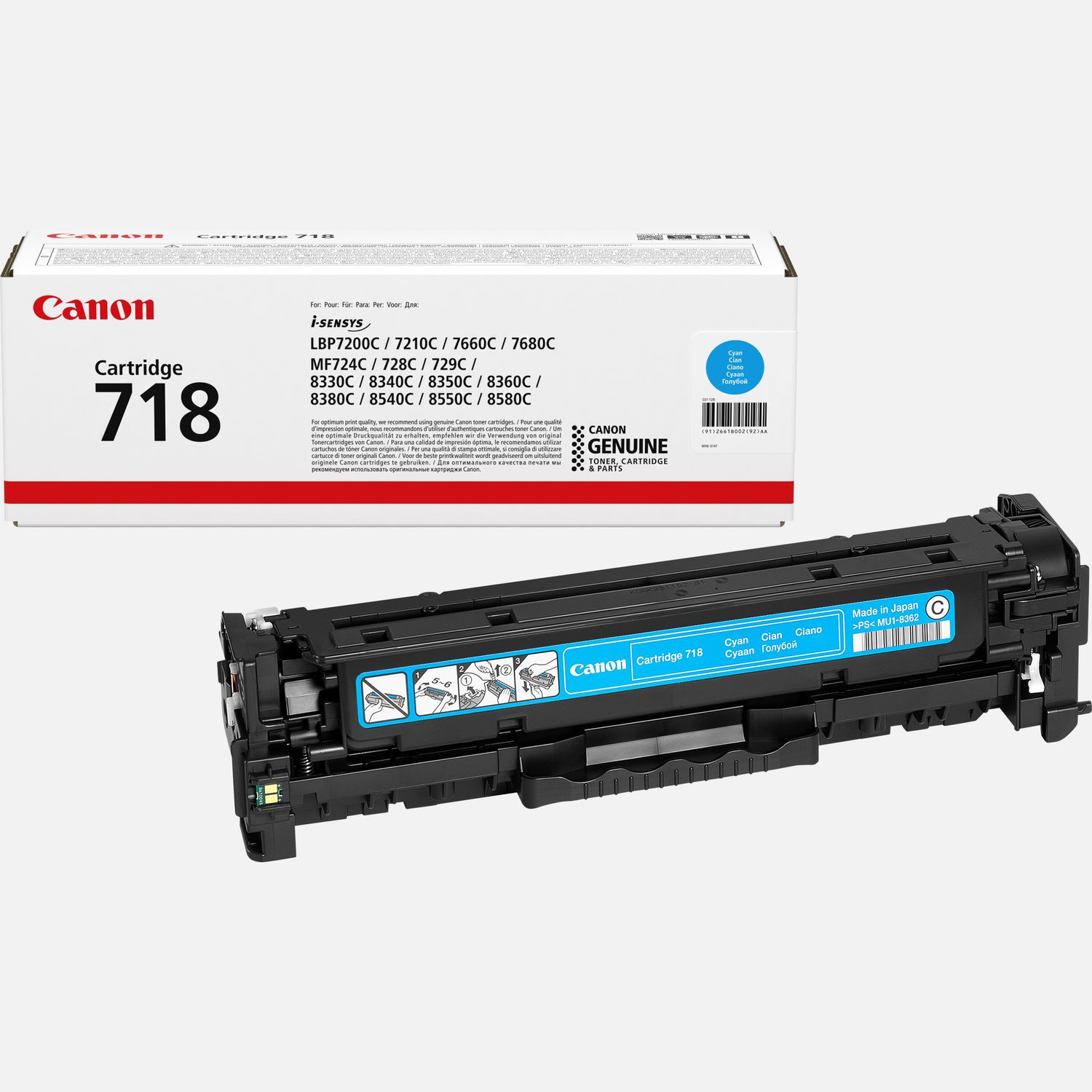 Canon 718C Cyan Toner Cartridge