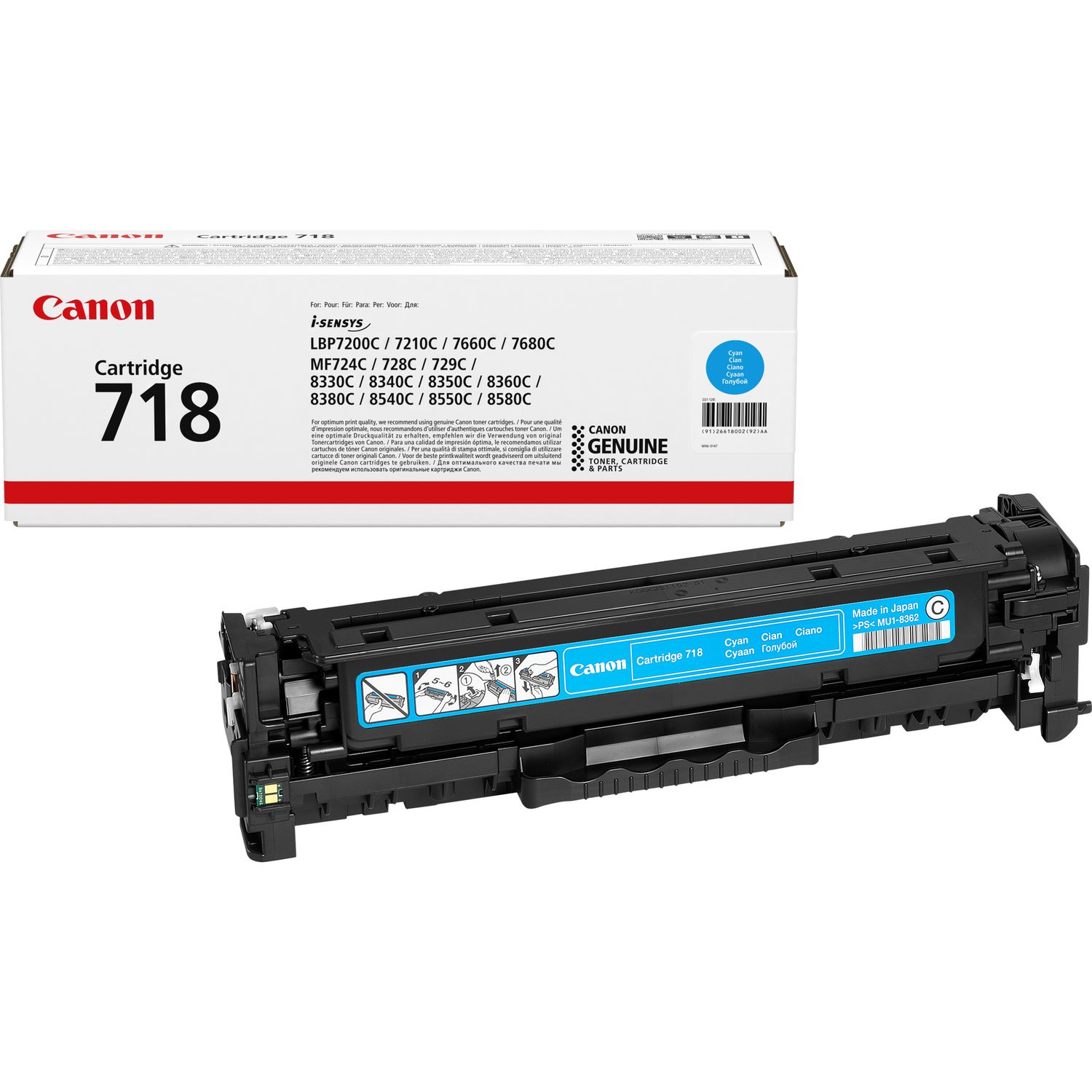 Canon 718C Cyan Toner Cartridge