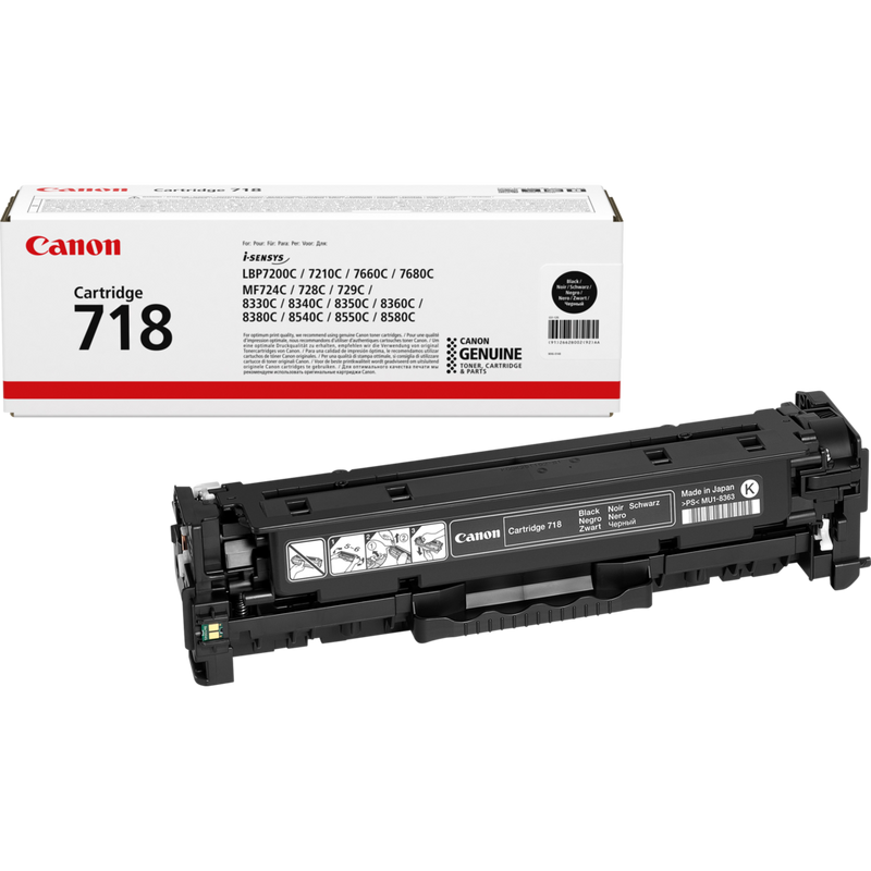 Canon 718BK Black Toner Cartridge