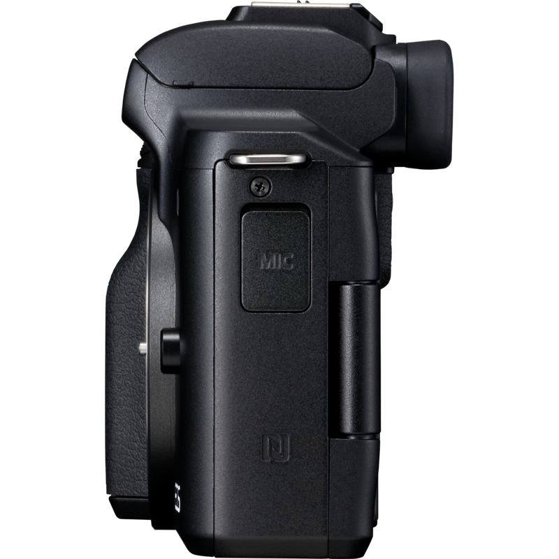 Canon EOS M50 Gehäuse – Schwarz Produkt Ansicht von links