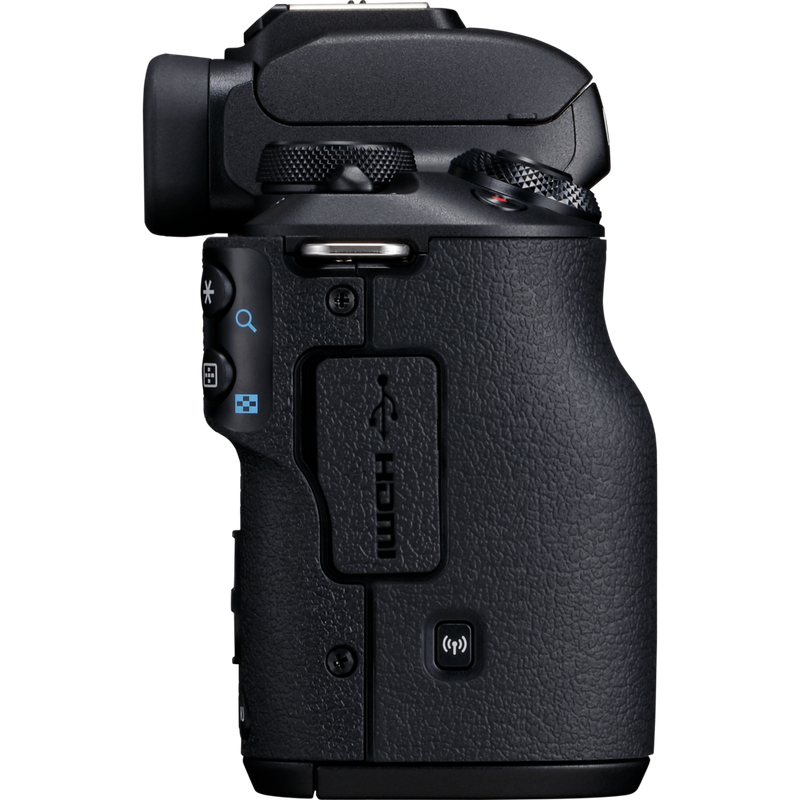 Canon EOS M50 Gehäuse – Schwarz Produkt Ansicht von rechts
