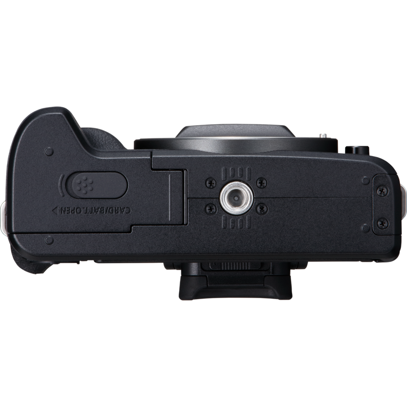 Canon EOS M50 Gehäuse – Schwarz Produkt Ansicht von unten