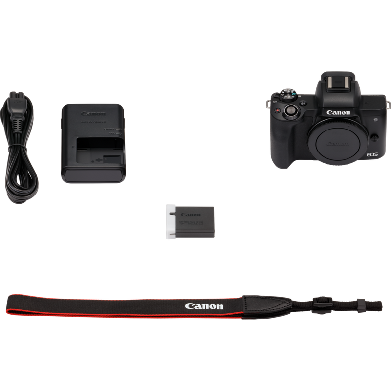 Canon EOS M50 Gehäuse – Schwarz Produkt Lieferumfang