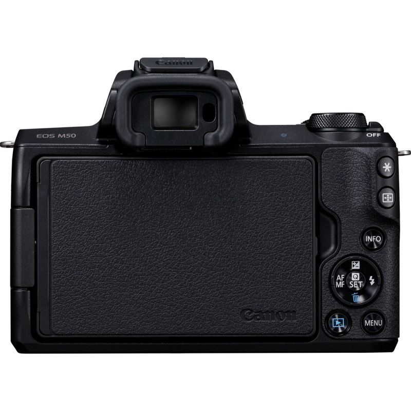 Canon EOS M50 Gehäuse – Schwarz Produkt Rückansicht