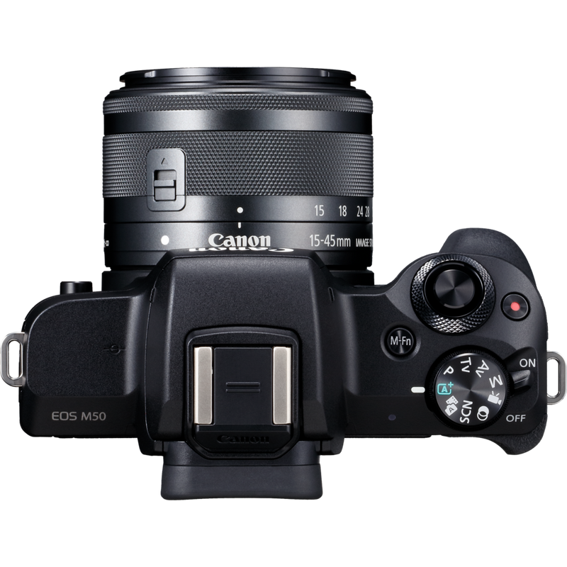 Canon EOS M50 für Wechselobjektive im Videokonferenz-Kit Produkt Ansicht von oben