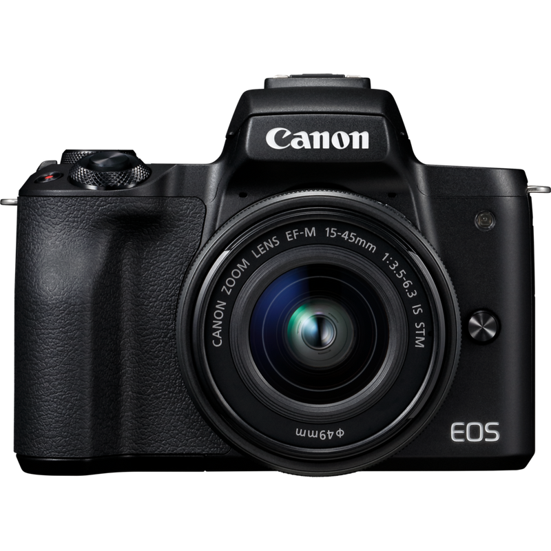 Canon EOS M50 Black + EF-M 15-45mm IS STM Lens Black