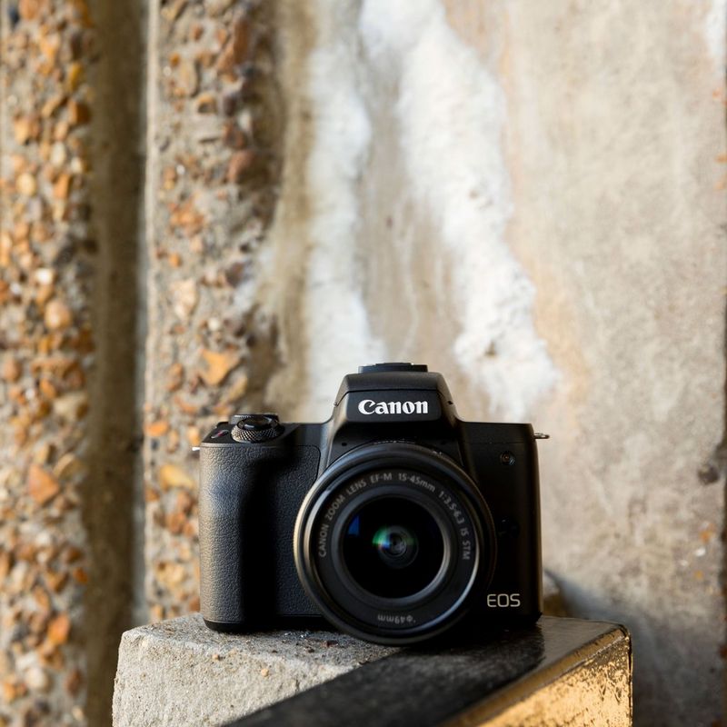 Canon EOS M50 Black EF-M 15-45mm IS STM Lens Black