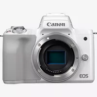 Canon EOS M50 Body - White Product Front View