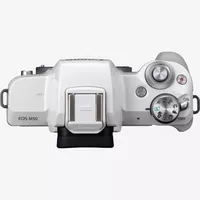 Canon EOS M50 Body - White Product Top View