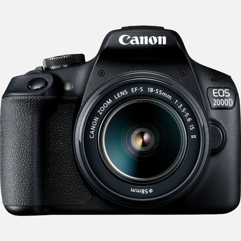 canon eos 2000d camera with ef-s 18-55mm is ii lens