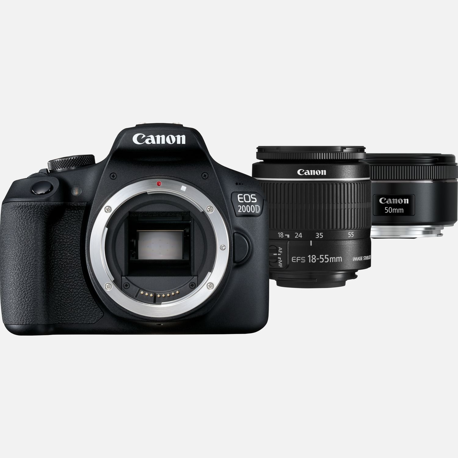 terugbetaling Conflict zelf Buy Canon EOS 2000D + EF-S 18-55mm IS II-lens + 50mm STM-lens in  Wifi-camera's — Canon Belgie Store