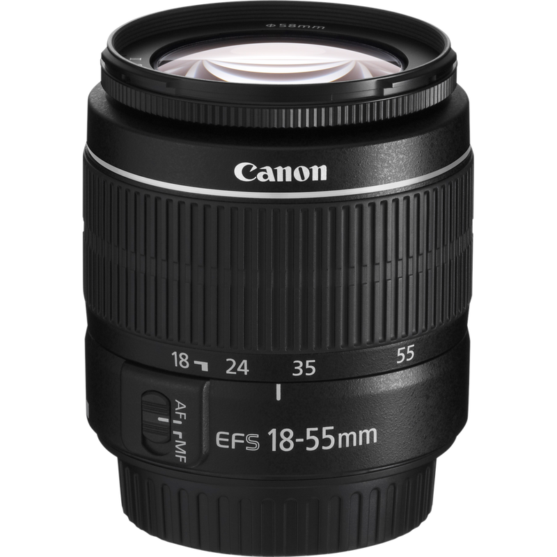 Canon Refurbished EF-S 18-55mm DC III Lens Product Top View
