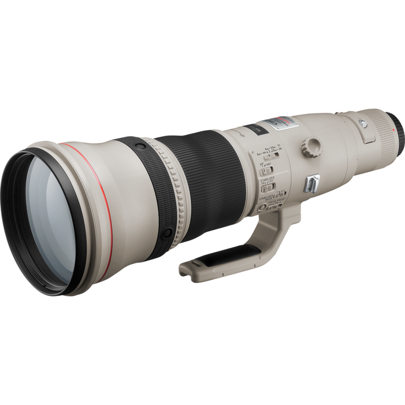 Canon EF 800mm f/5.6L IS USM-objektiv Produkt Set fra venstre