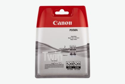 Image of Canon PGI-520BK Black Ink Cartridge (Twin Pack)