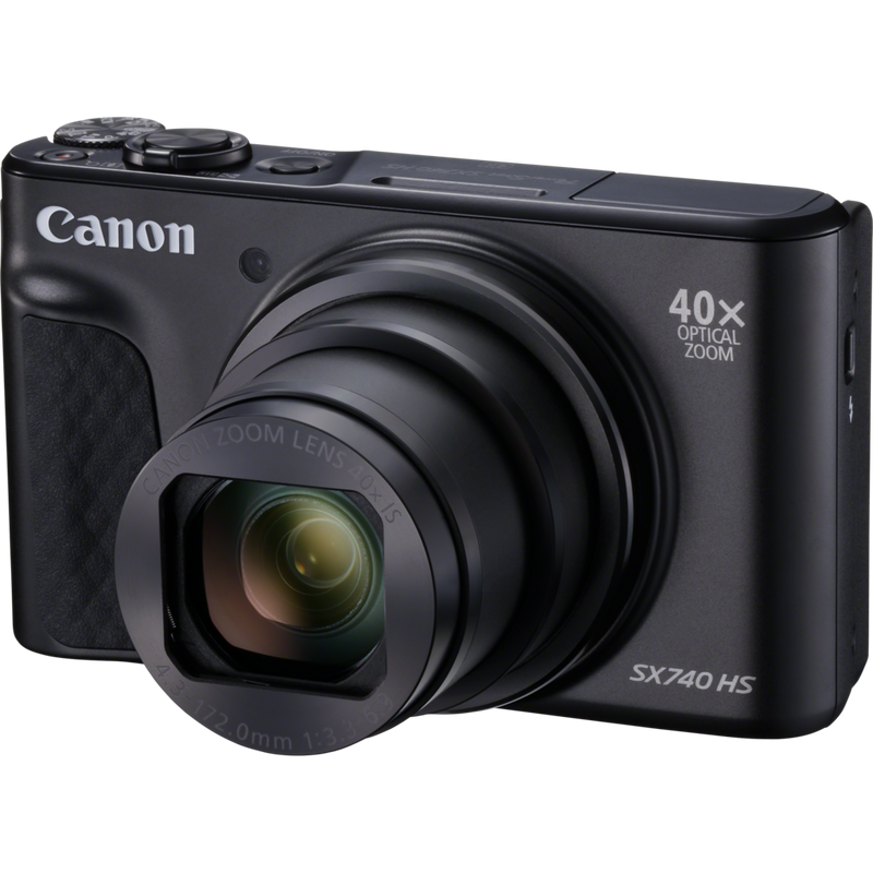 Canon PowerShot SX740 HS: negro Producto Vista frontal