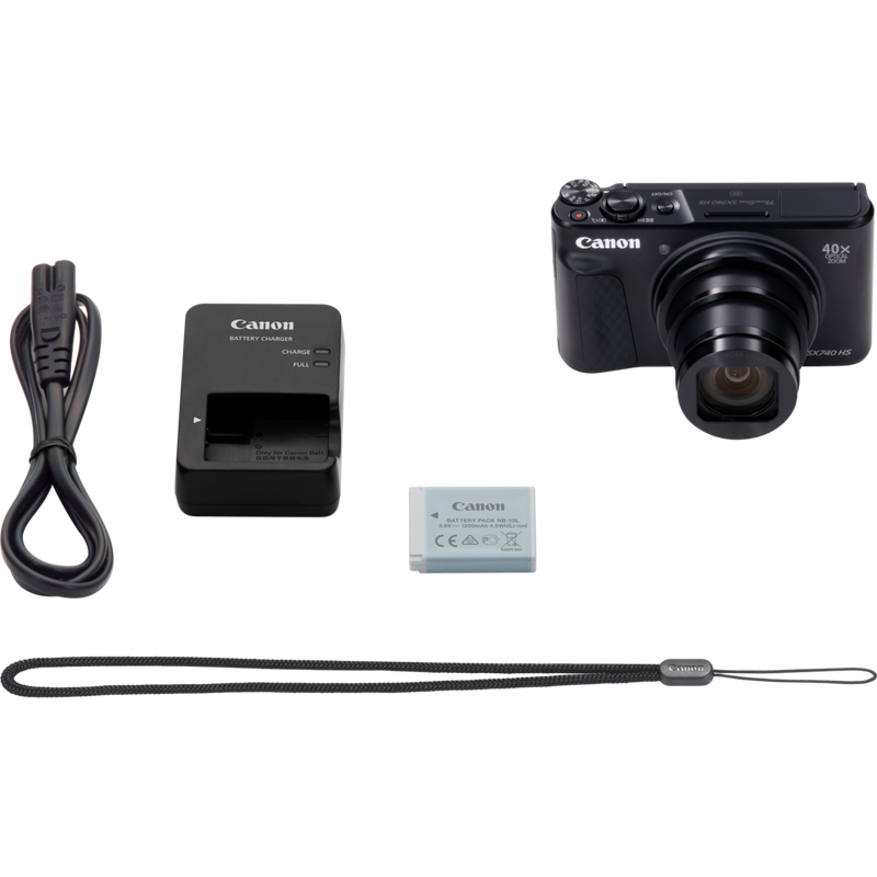 Canon PowerShot SX740 HS: negro Producto contenido del embalaje